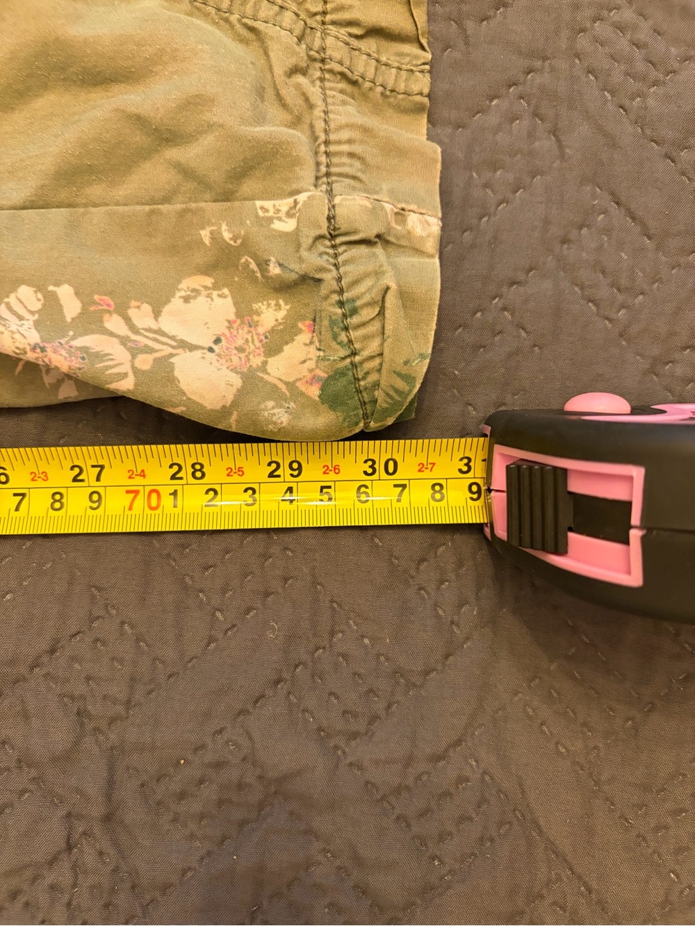 Free People Olive Green Floral Wide Leg Pants - Picture 8 of 8